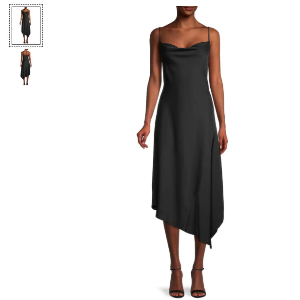 Karl Lagerfeld Cowlneck Slip Dress